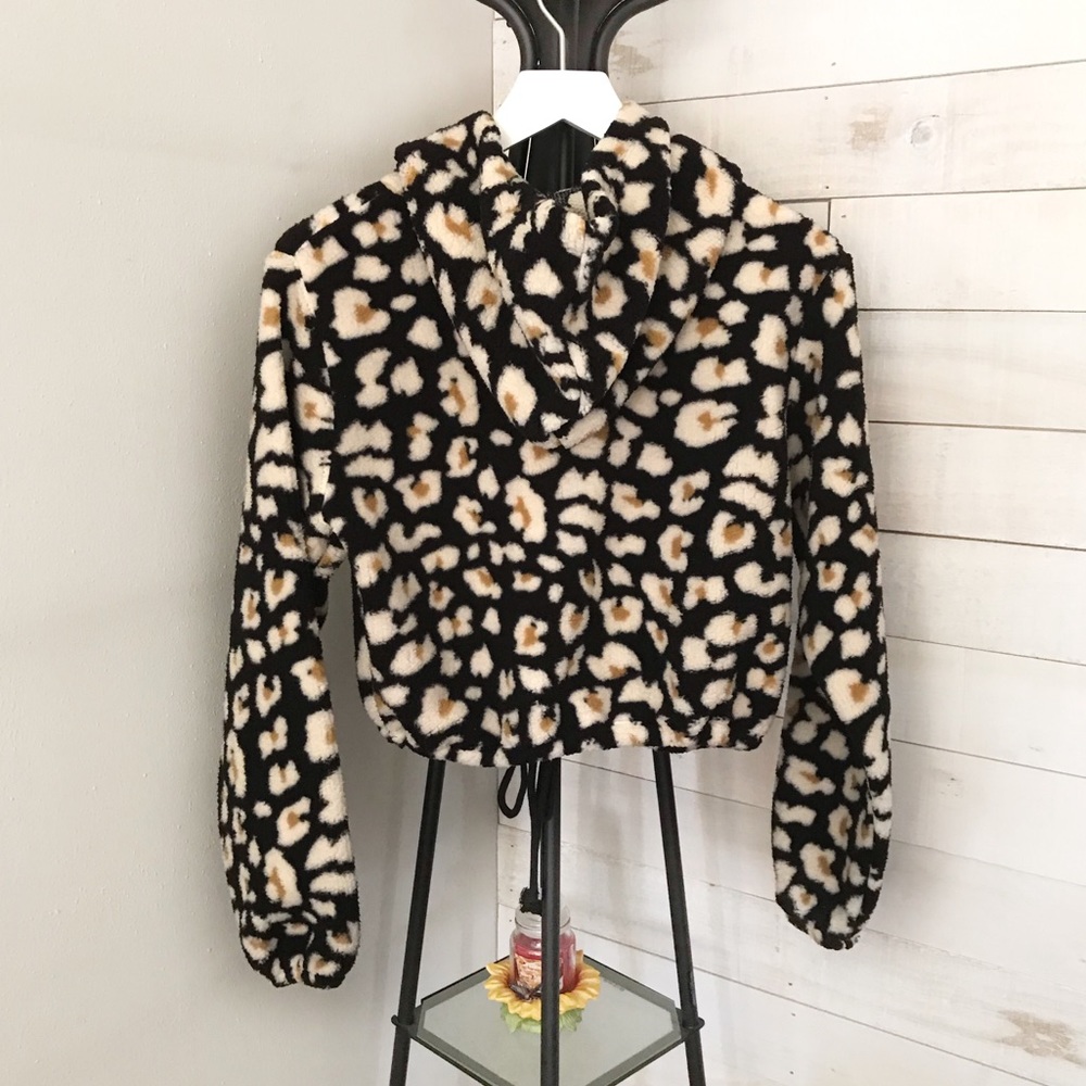 NWT Wild Fable Animal Print Hooded Sweatshirt M - Picture 5 of 11